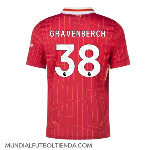 Camiseta Liverpool Ryan Gravenberch #38 Primera Equipación Replica 2024-25 mangas cortas